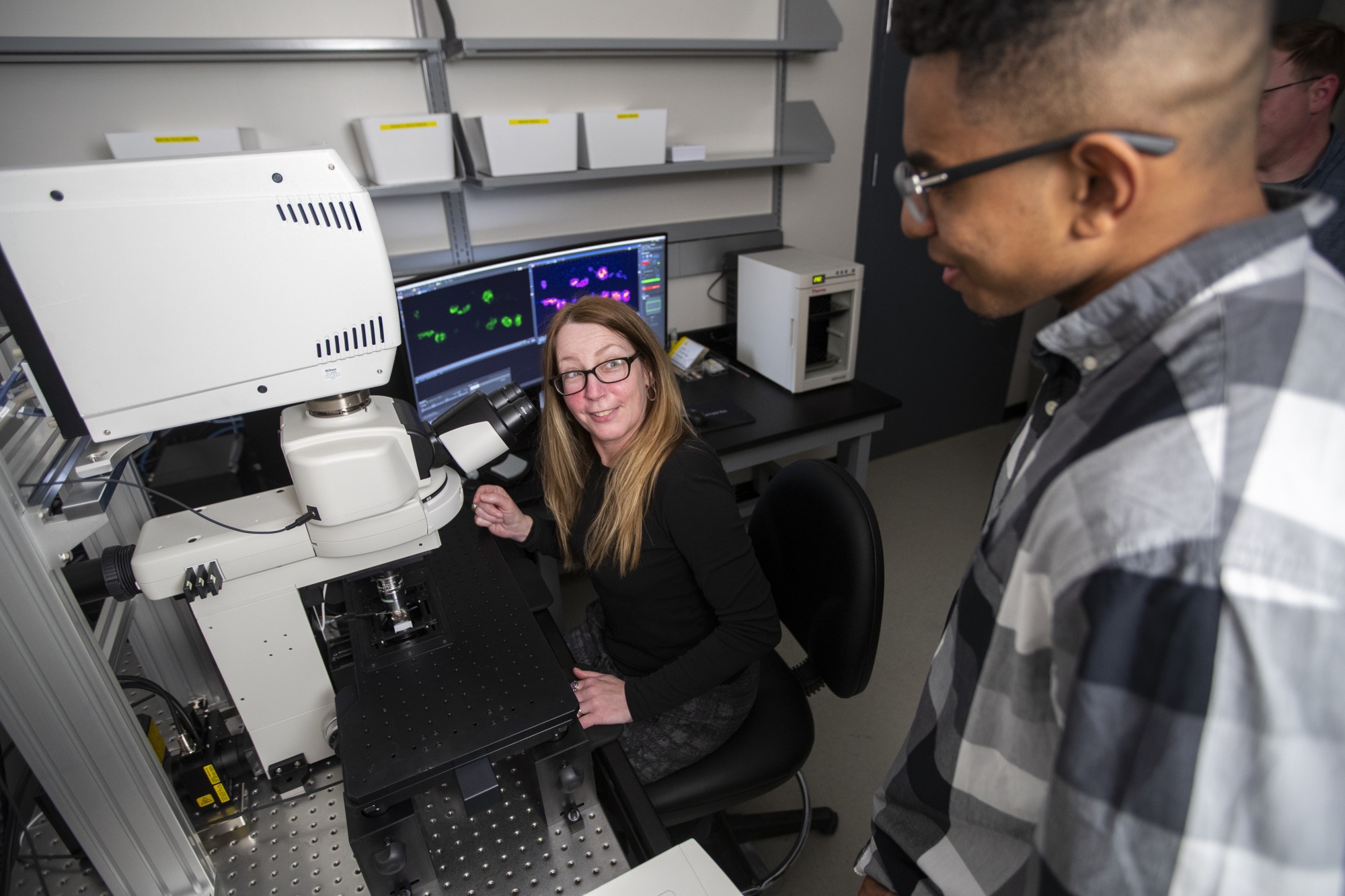 Kate O'Connor-Giles in her lab