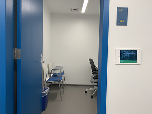 A testing room in the Carney Institute.