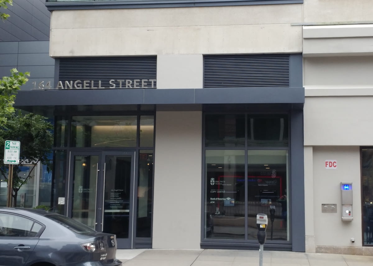 Angell Street entrance to the Carney Institute facility. 