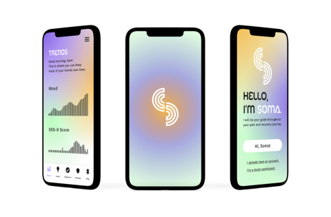 SOMA app on phone