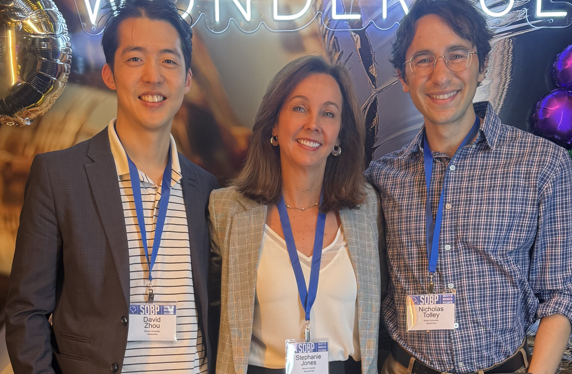 Photo of David Zhou, Stephanie R. Jones and Nicholas Tolley
